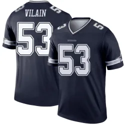 Men's Luiji Vilain Dallas Cowboys No.53 Legend Jersey - Navy