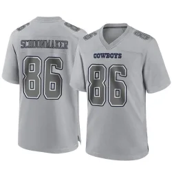 Men's Luke Schoonmaker Dallas Cowboys No.86 Game Atmosphere Fashion Jersey - Gray