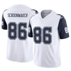 Men's Luke Schoonmaker Dallas Cowboys No.86 Limited 2nd Alternate Vapor F.U.S.E. Jersey - White