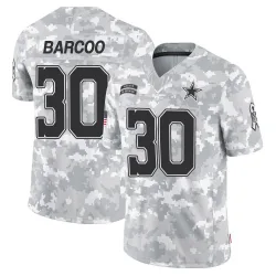 Men's Luq Barcoo Dallas Cowboys No.30 Limited 2024 Salute to Service Jersey - Arctic Camo