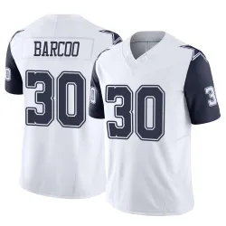 Men's Luq Barcoo Dallas Cowboys No.30 Limited 2nd Alternate Vapor F.U.S.E. Jersey - White