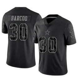 Men's Luq Barcoo Dallas Cowboys No.30 Limited Reflective Jersey - Black