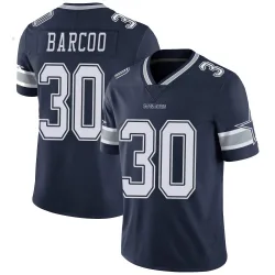 Men's Luq Barcoo Dallas Cowboys No.30 Limited Team Color Vapor Untouchable Jersey - Navy