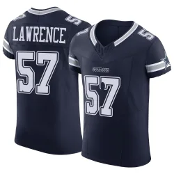 Men's Malachi Lawrence Dallas Cowboys No.57 Elite Vapor F.U.S.E. Jersey - Navy