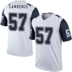 Men's Malachi Lawrence Dallas Cowboys No.57 Legend Color Rush Jersey - White