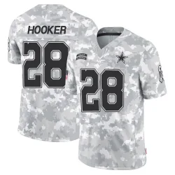 Men's Malik Hooker Dallas Cowboys No.28 Limited 2024 Salute to Service Jersey - Arctic Camo