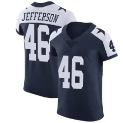 Men's Malik Jefferson Dallas Cowboys No.46 Elite Alternate Vapor Untouchable Jersey - Navy