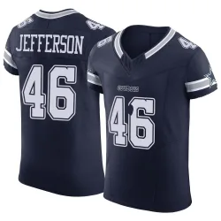 Men's Malik Jefferson Dallas Cowboys No.46 Elite Vapor F.U.S.E. Jersey - Navy