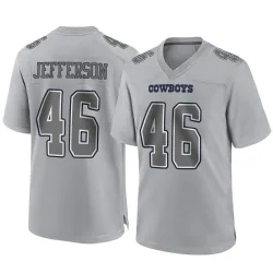 Men's Malik Jefferson Dallas Cowboys No.46 Game Atmosphere Fashion Jersey - Gray