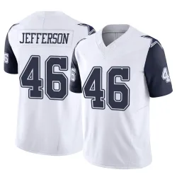 Men's Malik Jefferson Dallas Cowboys No.46 Limited 2nd Alternate Vapor F.U.S.E. Jersey - White