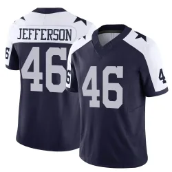 Men's Malik Jefferson Dallas Cowboys No.46 Limited Alternate Vapor F.U.S.E. Jersey - Navy