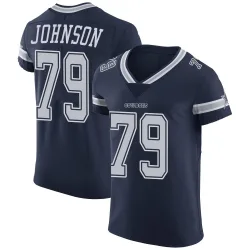 Men's Marcellus Johnson Dallas Cowboys No.79 Elite Team Color Vapor Untouchable Jersey - Navy