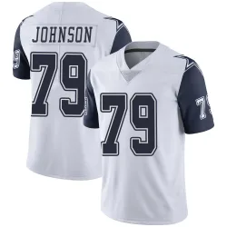 Men's Marcellus Johnson Dallas Cowboys No.79 Limited Color Rush Vapor Untouchable Jersey - White