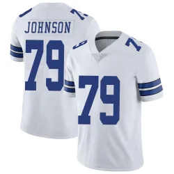 Men's Marcellus Johnson Dallas Cowboys No.79 Limited Vapor Untouchable Jersey - White