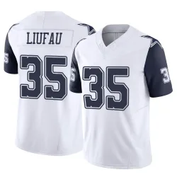 Men's Marist Liufau Dallas Cowboys No.35 Limited 2nd Alternate Vapor F.U.S.E. Jersey - White