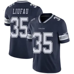 Men's Marist Liufau Dallas Cowboys No.35 Limited Team Color Vapor Untouchable Jersey - Navy