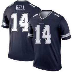 Men's Markquese Bell Dallas Cowboys No.14 Legend Jersey - Navy