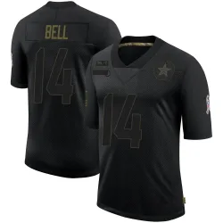 Men's Markquese Bell Dallas Cowboys No.14 Limited 2020 Salute To Service Jersey - Black