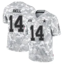 Men's Markquese Bell Dallas Cowboys No.14 Limited 2024 Salute to Service Jersey - Arctic Camo