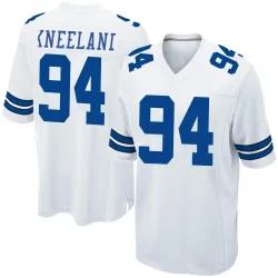 Men's Marshawn Kneeland Dallas Cowboys No.94 Game Jersey - White