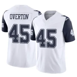 Men's Matt Overton Dallas Cowboys No.45 Limited 2nd Alternate Vapor F.U.S.E. Jersey - White