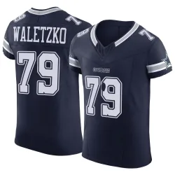 Men's Matt Waletzko Dallas Cowboys No.79 Elite Vapor F.U.S.E. Jersey - Navy