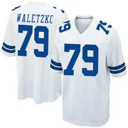 Men's Matt Waletzko Dallas Cowboys No.79 Game Jersey - White