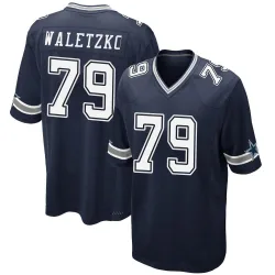 Men's Matt Waletzko Dallas Cowboys No.79 Game Team Color Jersey - Navy