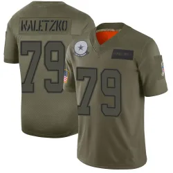 Men's Matt Waletzko Dallas Cowboys No.79 Limited 2019 Salute to Service Jersey - Camo