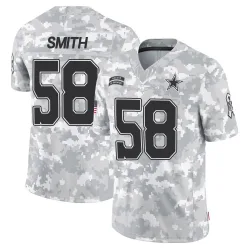 Men's Mazi Smith Dallas Cowboys No.58 Limited 2024 Salute to Service Jersey - Arctic Camo