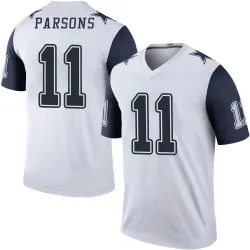 Men's Micah Parsons Dallas Cowboys No.11 Legend Color Rush Jersey - White