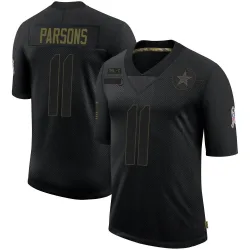 Men's Micah Parsons Dallas Cowboys No.11 Limited 2020 Salute To Service Jersey - Black
