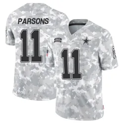 Men's Micah Parsons Dallas Cowboys No.11 Limited 2024 Salute to Service Jersey - Arctic Camo