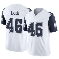 Men's Michael Trigg Dallas Cowboys No.46 Limited 2nd Alternate Vapor F.U.S.E. Jersey - White