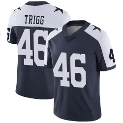 Men's Michael Trigg Dallas Cowboys No.46 Limited Alternate Vapor Untouchable Jersey - Navy