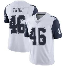 Men's Michael Trigg Dallas Cowboys No.46 Limited Color Rush Vapor Untouchable Jersey - White