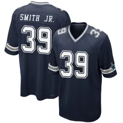 Men's Mike Smith Jr. Dallas Cowboys No.39 Game Team Color Jersey - Navy