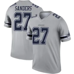 Men's Miles Sanders Dallas Cowboys No.27 Legend Inverted Jersey - Gray