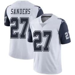Men's Miles Sanders Dallas Cowboys No.27 Limited Color Rush Vapor Untouchable Jersey - White