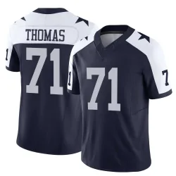 Men's Nathan Thomas Dallas Cowboys No.71 Limited Alternate Vapor F.U.S.E. Jersey - Navy