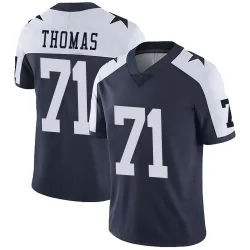 Men's Nathan Thomas Dallas Cowboys No.71 Limited Alternate Vapor Untouchable Jersey - Navy