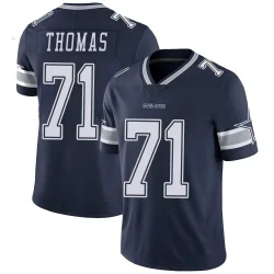 Men's Nathan Thomas Dallas Cowboys No.71 Limited Team Color Vapor Untouchable Jersey - Navy