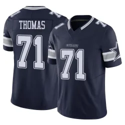 Men's Nathan Thomas Dallas Cowboys No.71 Limited Vapor F.U.S.E. Jersey - Navy