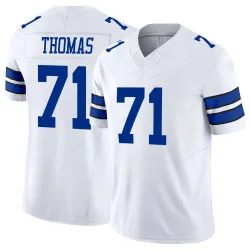 Men's Nathan Thomas Dallas Cowboys No.71 Limited Vapor F.U.S.E. Jersey - White