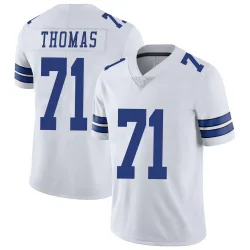 Men's Nathan Thomas Dallas Cowboys No.71 Limited Vapor Untouchable Jersey - White