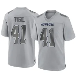Men's Nick Vigil Dallas Cowboys No.41 Game Atmosphere Fashion Jersey - Gray