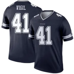 Men's Nick Vigil Dallas Cowboys No.41 Legend Jersey - Navy