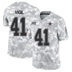 Men's Nick Vigil Dallas Cowboys No.41 Limited 2024 Salute to Service Jersey - Arctic Camo