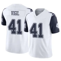 Men's Nick Vigil Dallas Cowboys No.41 Limited 2nd Alternate Vapor F.U.S.E. Jersey - White
