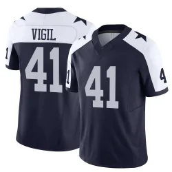 Men's Nick Vigil Dallas Cowboys No.41 Limited Alternate Vapor F.U.S.E. Jersey - Navy